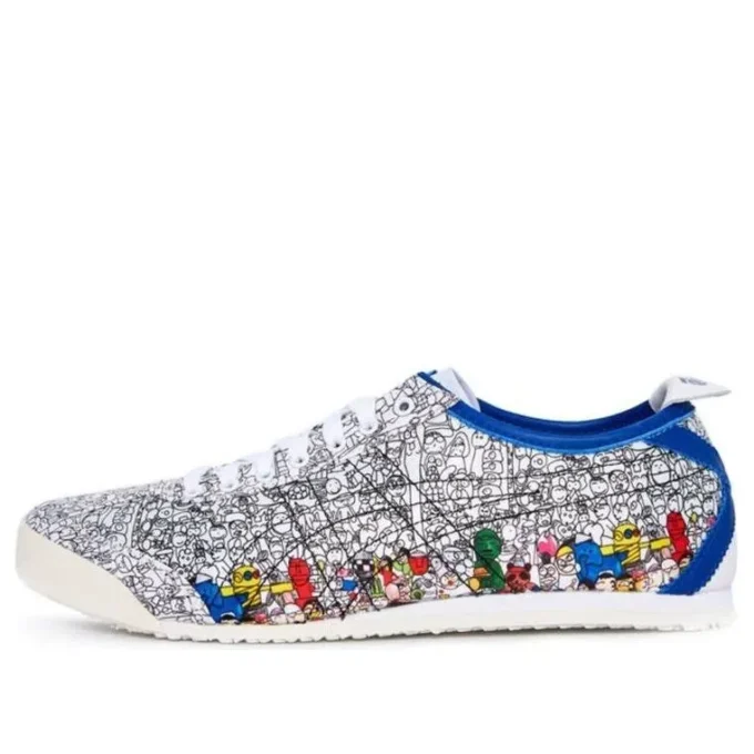 Onitsuka Tiger x Kanta&Kaede Mexico 66 Ténis «Branco Preto Azul»