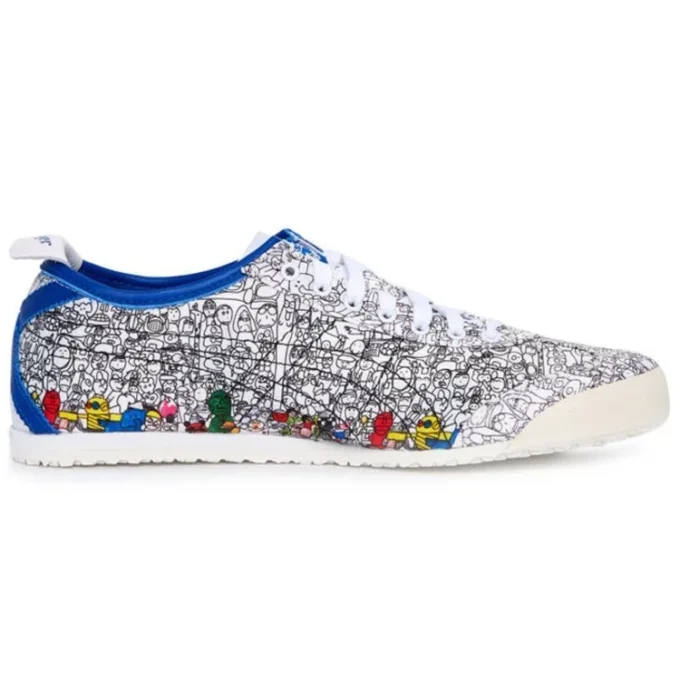 Onitsuka Tiger x Kanta&Kaede Mexico 66 Ténis «Branco Preto Azul»