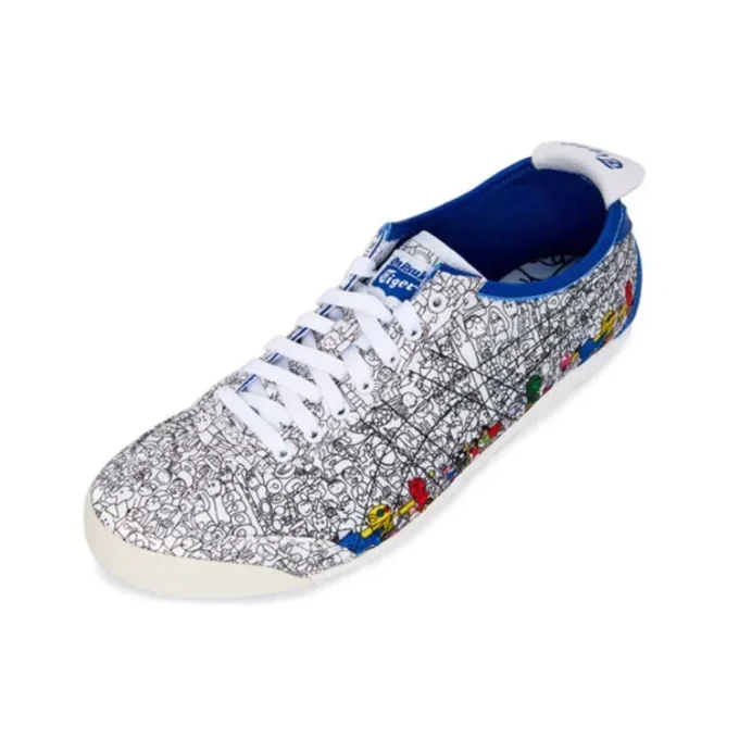 Onitsuka Tiger x Kanta&Kaede Mexico 66 Ténis «Branco Preto Azul»