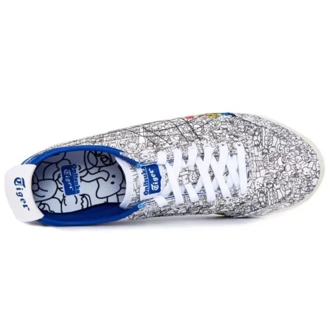 Onitsuka Tiger x Kanta&Kaede Mexico 66 Ténis «Branco Preto Azul»