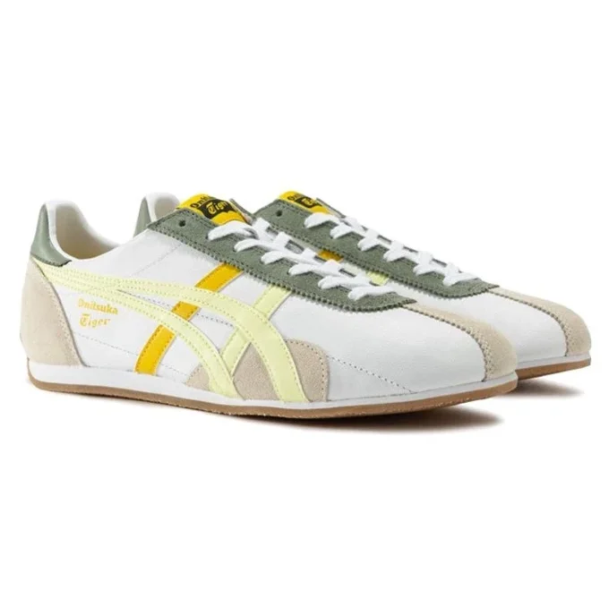 Sapatos Runspark «Branco Verde Azeitona Amarelo»