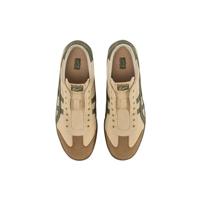 Tokuten Slip-On «Beige Brown Green»