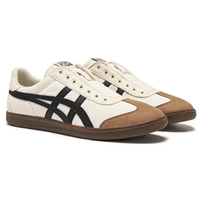 Tokuten Slip-On «Branco Castanho Preto»