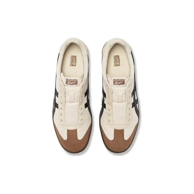 Tokuten Slip-On «Branco Castanho Preto»